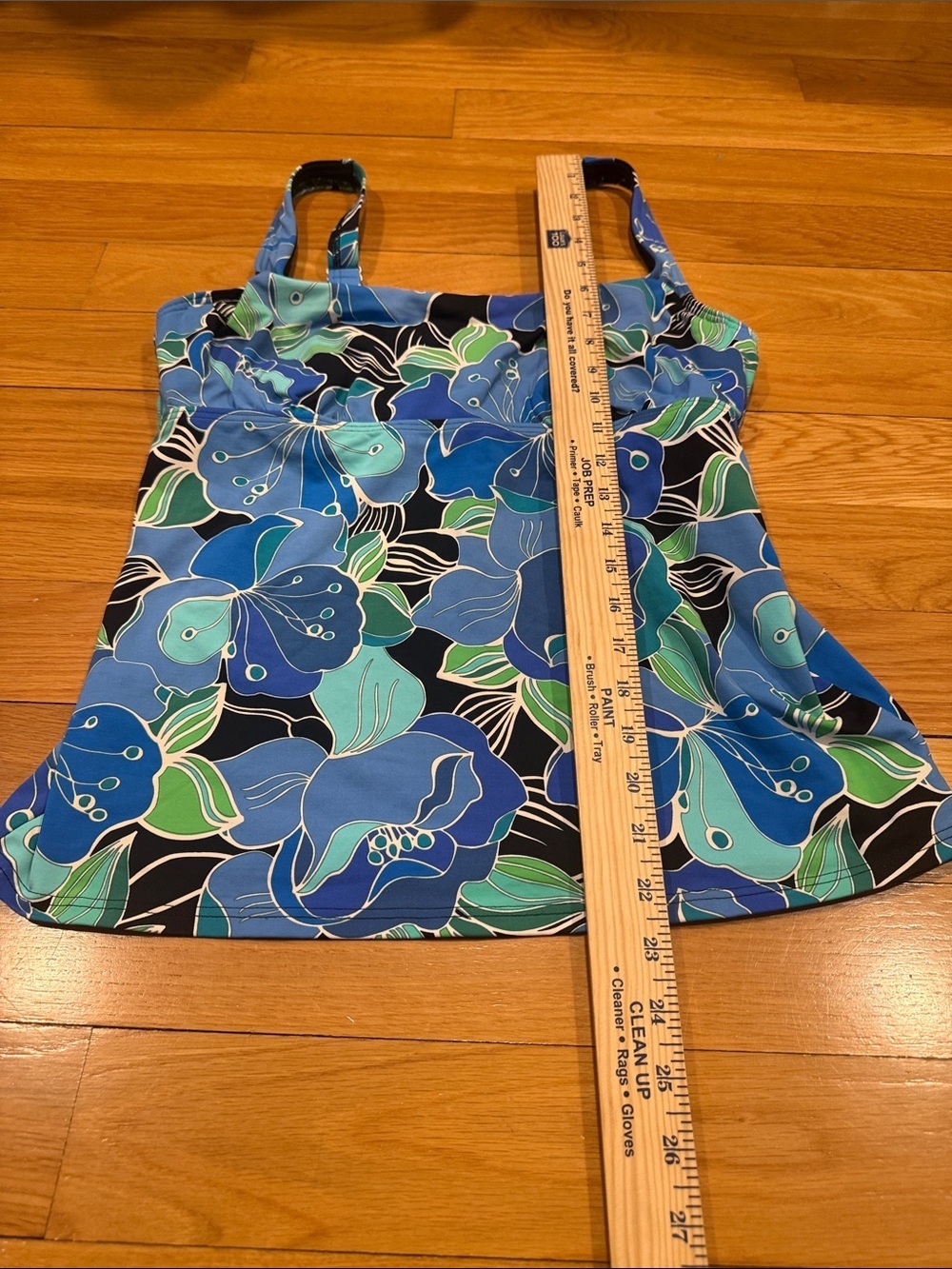 Lands’End floral swim tankini top size 10D . - Picture 3 of 8